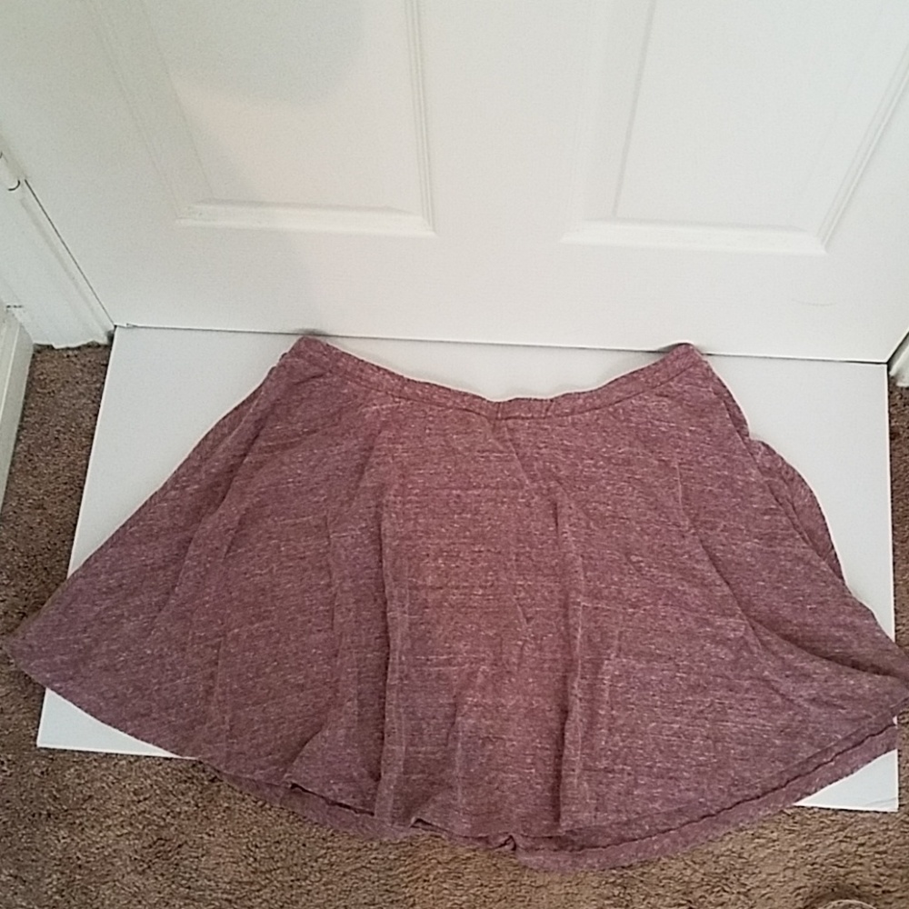 Heather dusty pink skater skirt